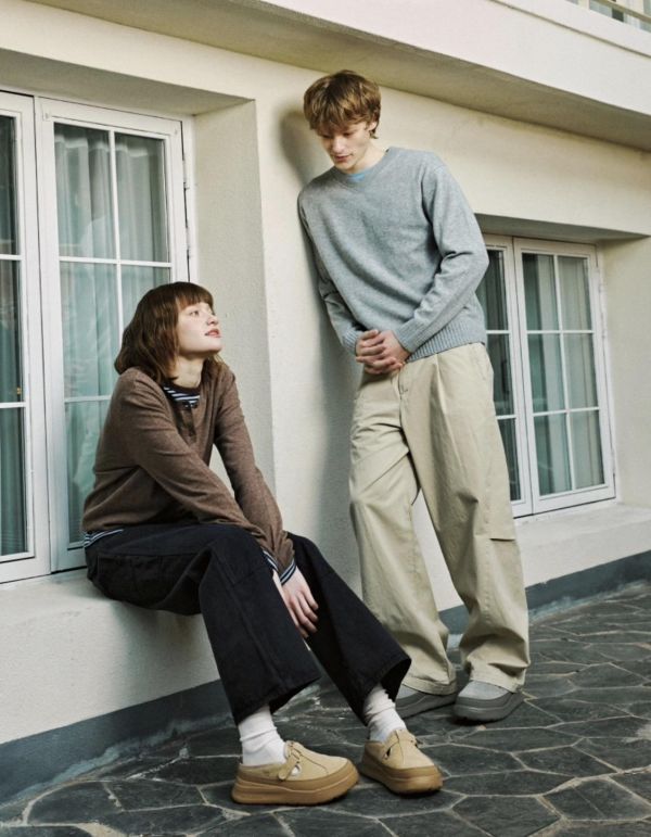 NEW BALANCE ROVER 麂皮厚底半拖鞋 