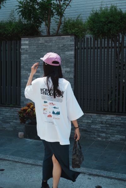 中厚磅標誌短T 