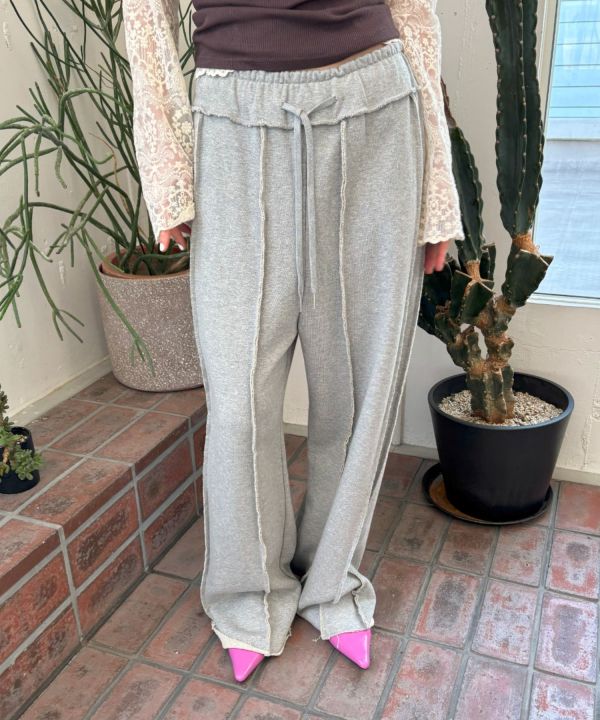 不修邊時髦棉褲 