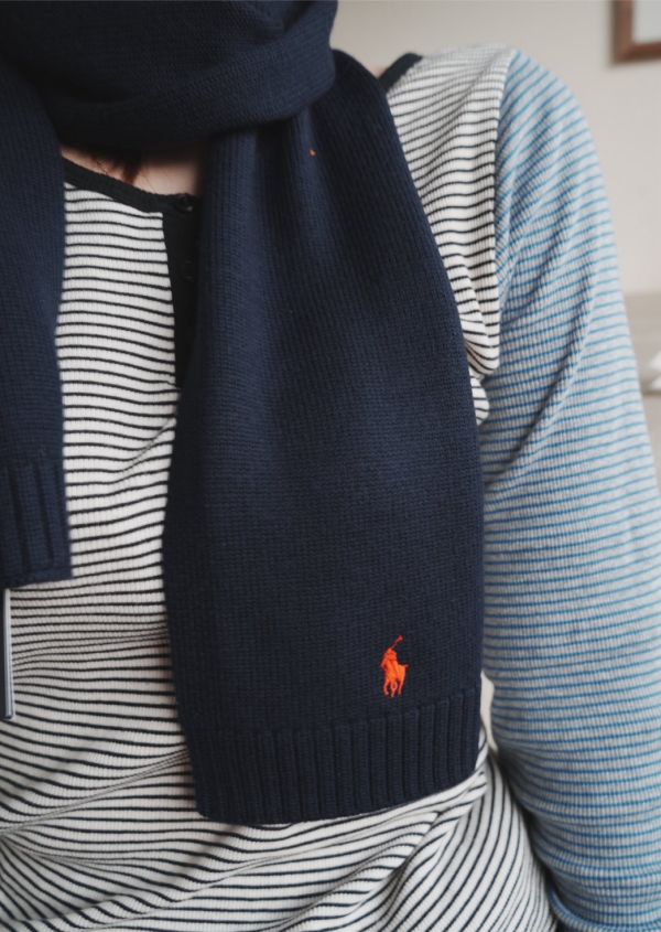 POLO RALPH LAUREN 大童羊毛圍巾 