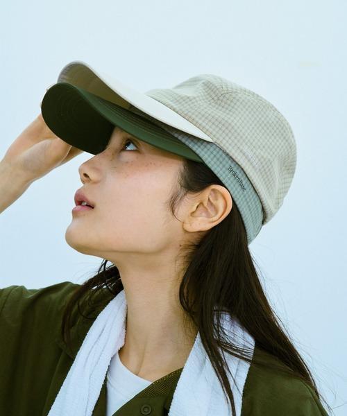 BROKEN BASE 小格子五分割帽 