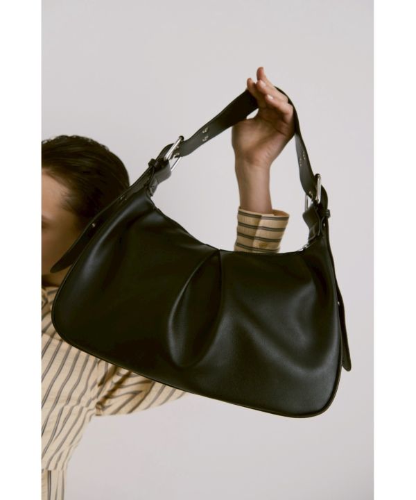 多孔背帶單肩包 