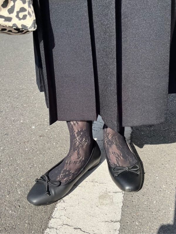 TABIO蕾絲小腿襪 