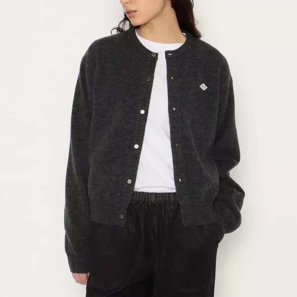 DANTON LAMBSWOOL CREW NECK KNIT CARDIGAN 羊毛圓領針織外套 