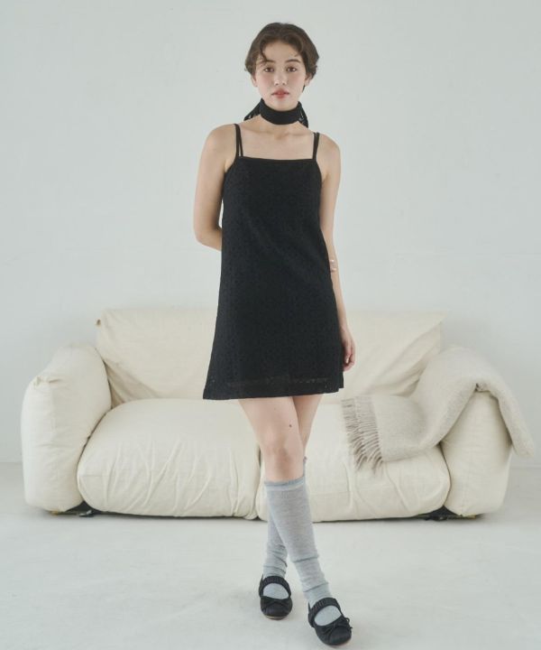 蕾絲長板背心套裝 