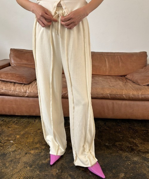 不修邊時髦棉褲 