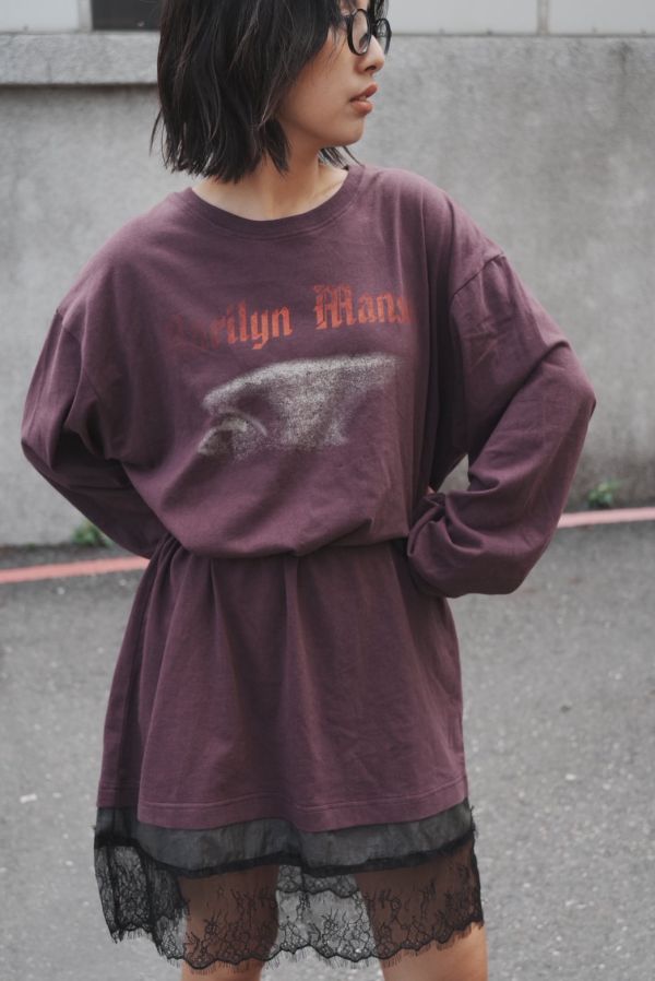 Marilyn Manson 蕾絲下擺 one piece 