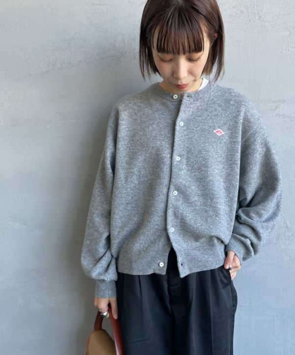 DANTON LAMBSWOOL CREW NECK KNIT CARDIGAN 羊毛圓領針織外套 
