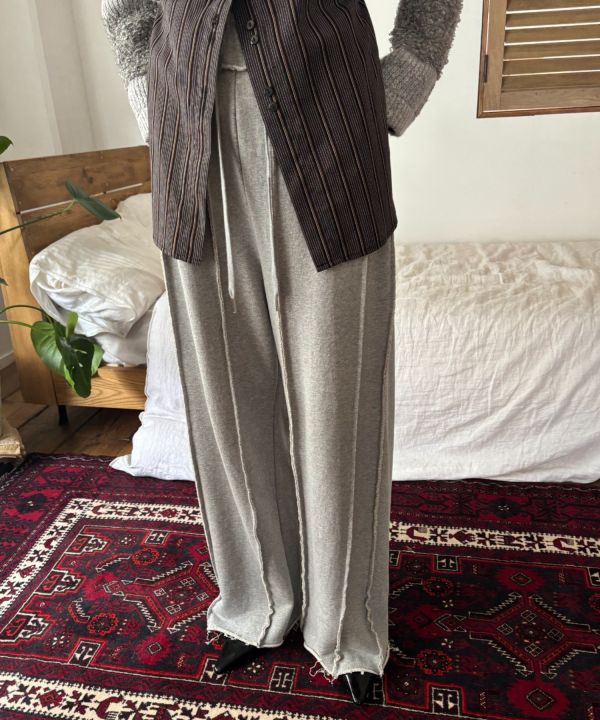 不修邊時髦棉褲 