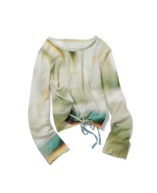 PAMM 暈染薄紗長袖上衣 