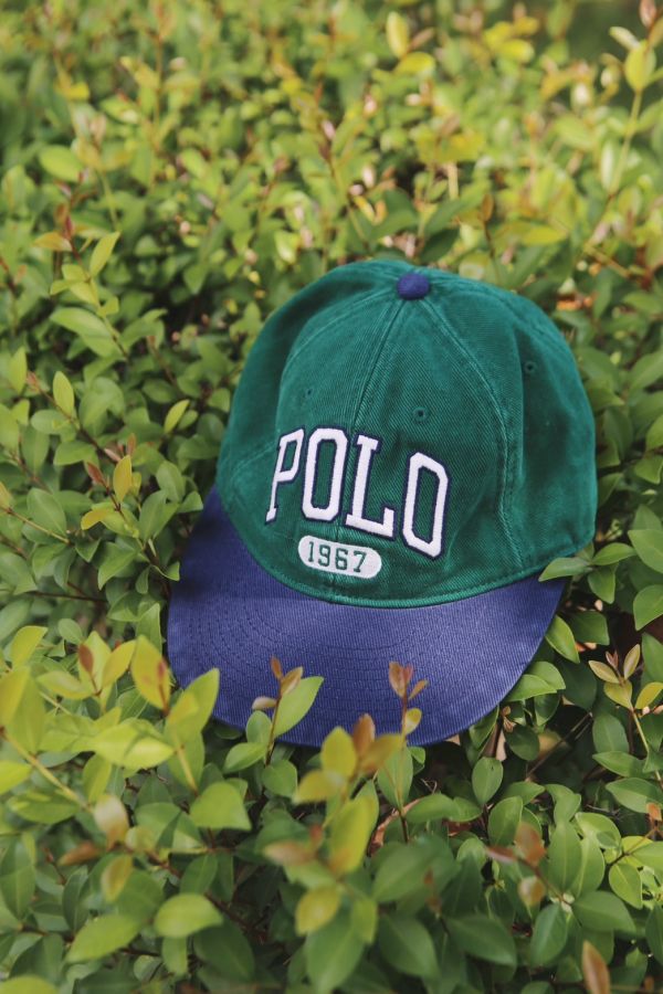 Polo Ralph Lauren 刺繡logo皮釦撞色棒球帽 