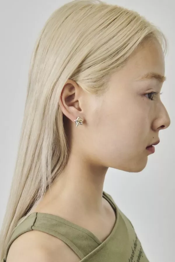 復古多層星形耳環 