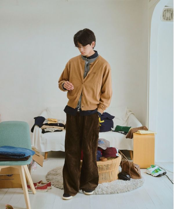 COMMON GULL PRODUCTS假兩件針織開衫 