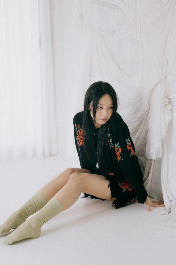 早春玫瑰針織套裝 