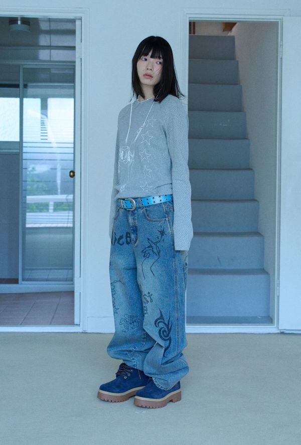 GIRL GANG STAR SLIM TEE 