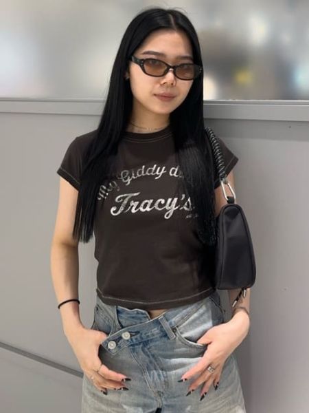 復古退色迷你短T 
