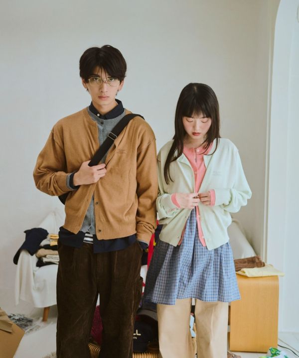 COMMON GULL PRODUCTS假兩件針織開衫 