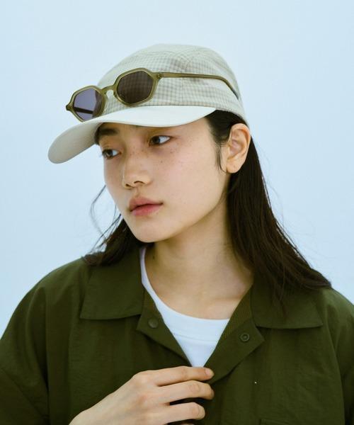 BROKEN BASE 小格子五分割帽 