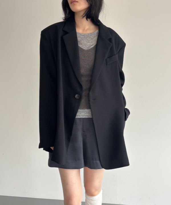 斜釦西裝外套 