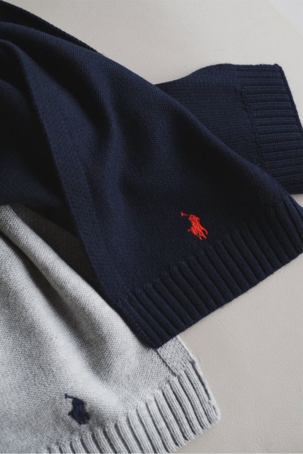 POLO RALPH LAUREN 大童羊毛圍巾 