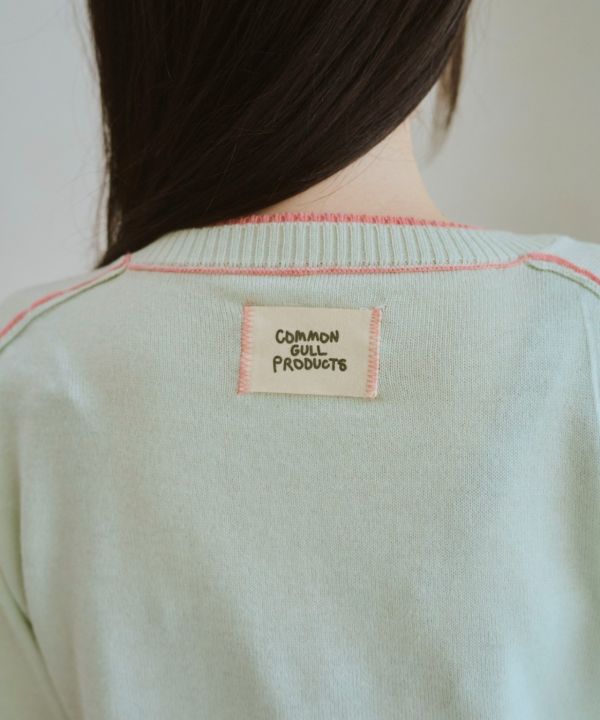 COMMON GULL PRODUCTS假兩件針織開衫 