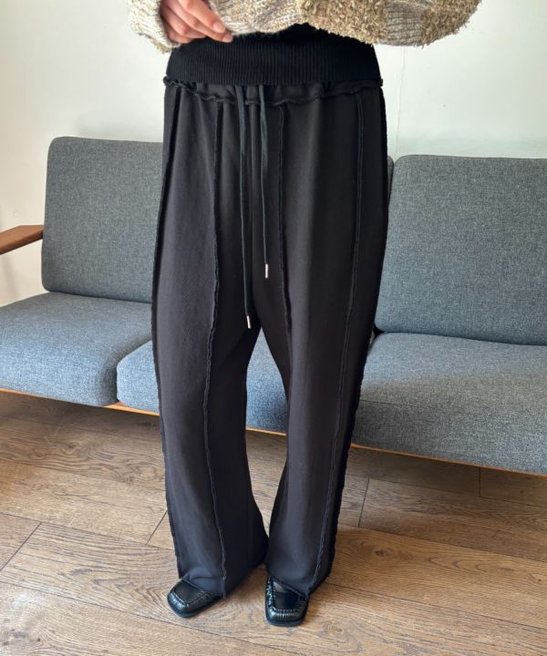 不修邊時髦棉褲 