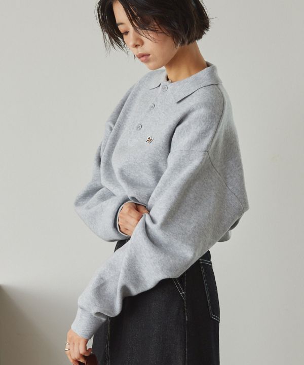 Penny's 狐狸刺繡透氣針織 Polo 衫 