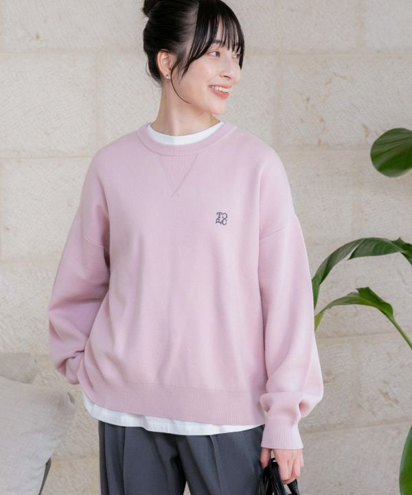 刺繡小logo針織衛衣 