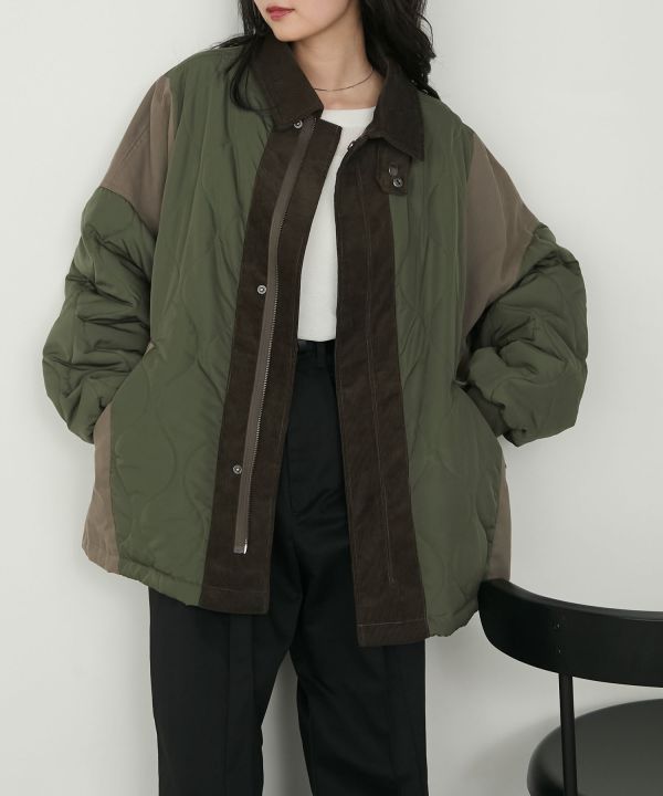 軍裝絎縫短外套 