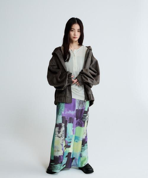 緞面魚尾長裙 