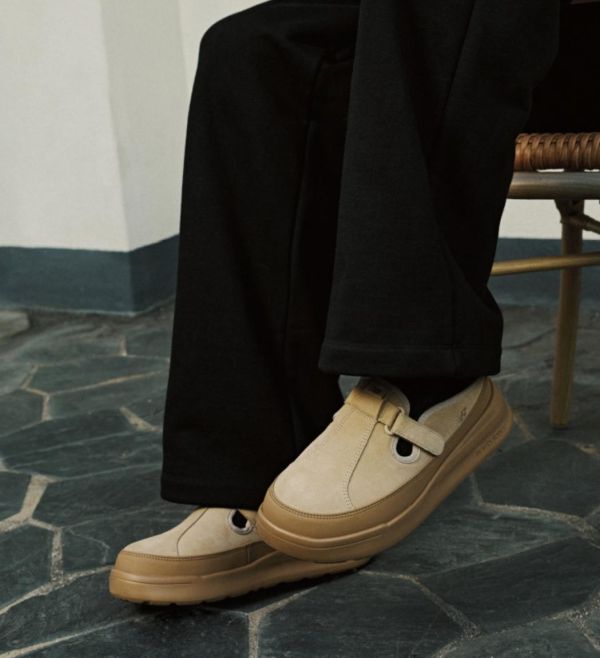 NEW BALANCE ROVER 麂皮厚底半拖鞋 