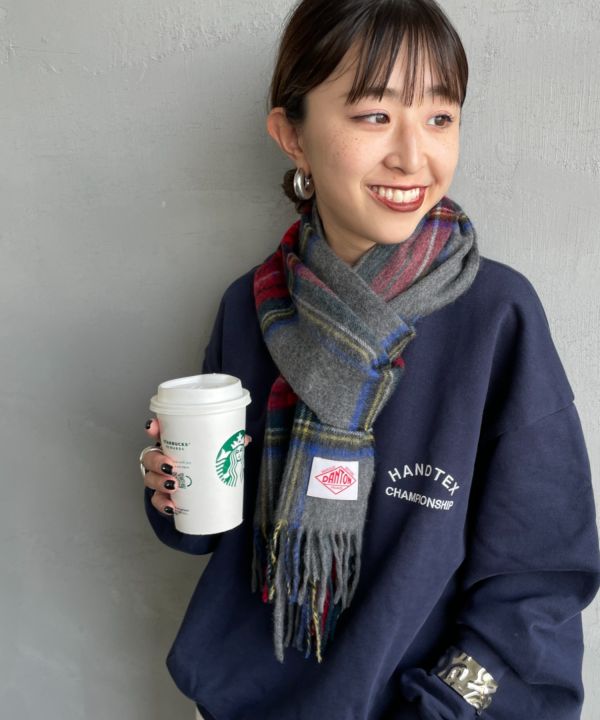 DANTON WOOL CASHMERE MUFFLER 克什米爾羊毛圍巾 