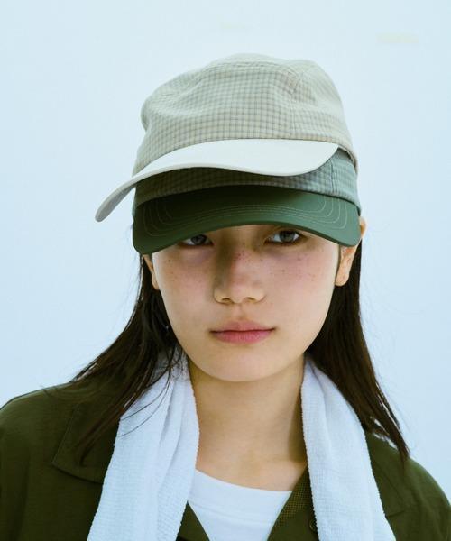 BROKEN BASE 小格子五分割帽 