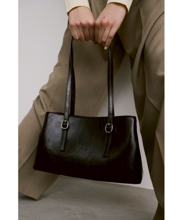 復古雙排扣長柄包 