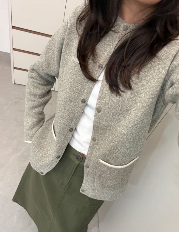 MONT-BELL 排扣圓領外套 