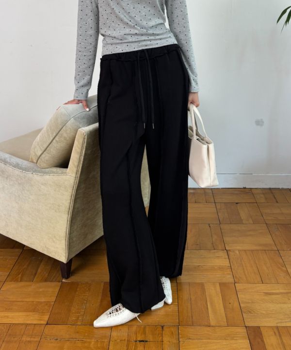 不修邊時髦棉褲 