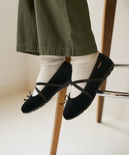 Alberola × FREAK'S STORE 蝴蝶結平底鞋 