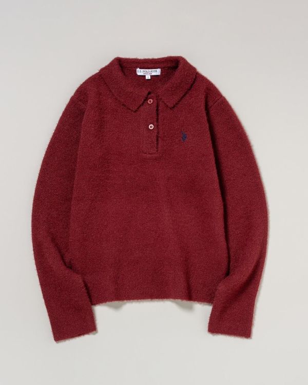 U.S. POLO ASSN 馬海毛針織polo衫 