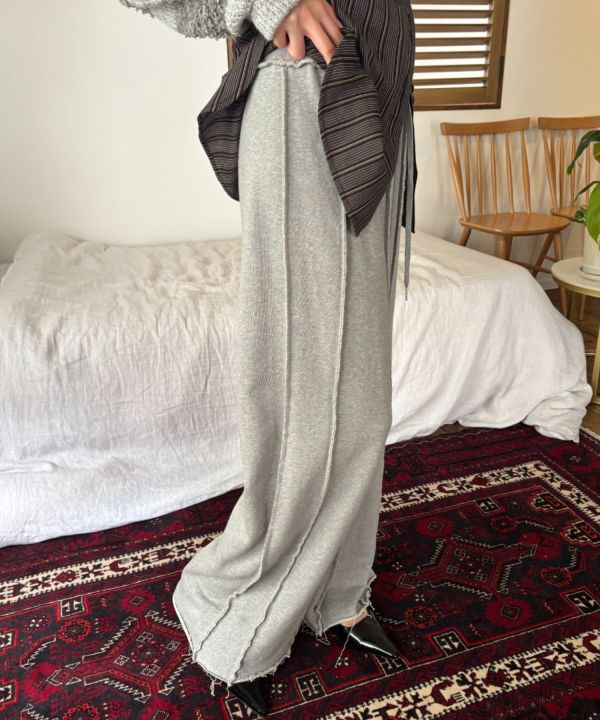 不修邊時髦棉褲 