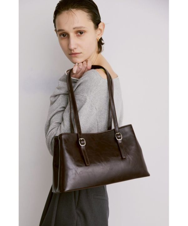 復古雙排扣長柄包 