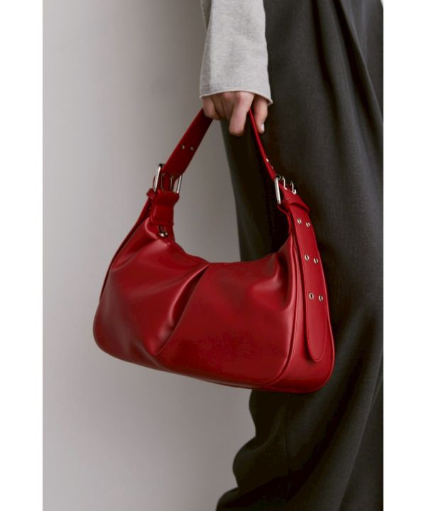 多孔背帶單肩包 