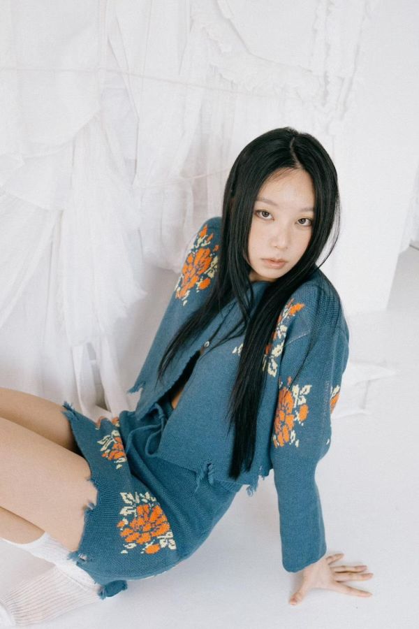 早春玫瑰針織套裝 