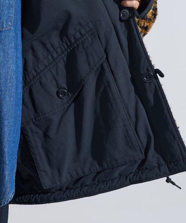 雙面斜紋棉布外套 