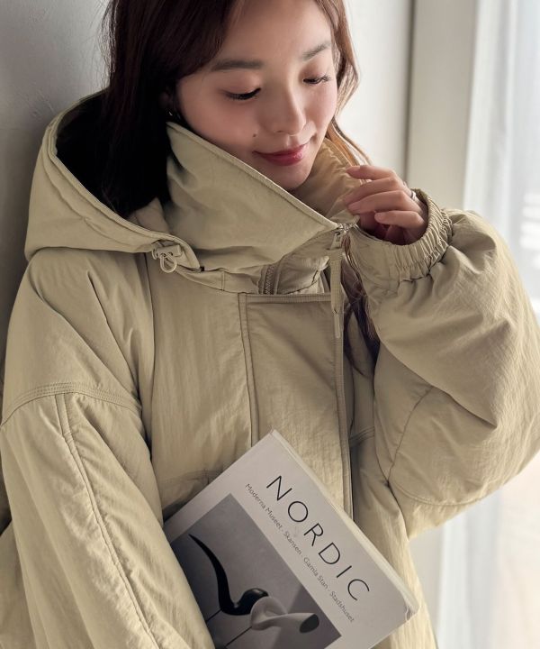 防風羽絨外套 