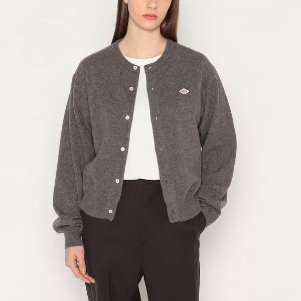 DANTON LAMBSWOOL CREW NECK KNIT CARDIGAN 羊毛圓領針織外套 