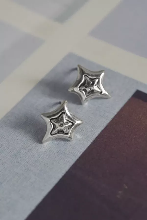 復古多層星形耳環 