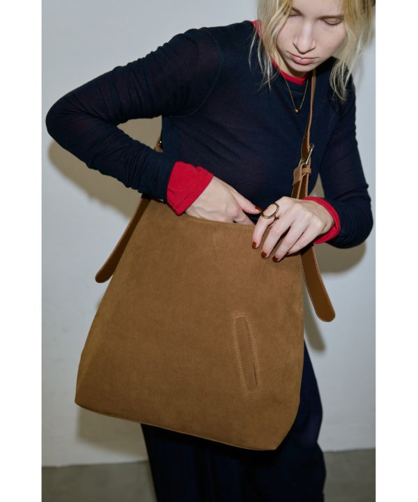 2way大容量皮革托特包 