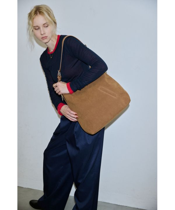 2way大容量皮革托特包 