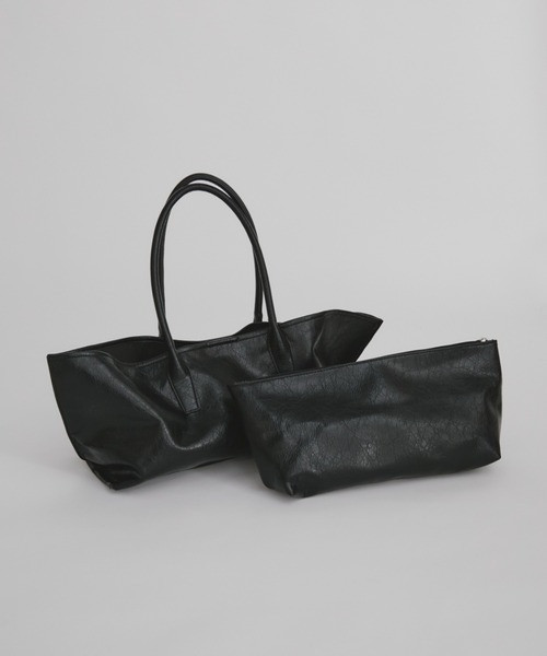 皮革子母手提包 