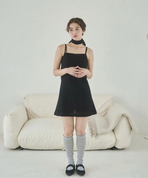 蕾絲長板背心套裝 